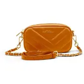 ATELIERS SAINT GERMAIN Opera – Gewatteerde mini clutch – Bruin