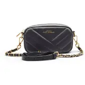 ATELIERS SAINT GERMAIN Opera – Gewatteerde mini clutch – Zwart
