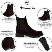 Tamaris Chelsea boots donkerbruin