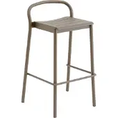 Muuto Linear Steel Counter Bar Stool Taupe | 75 cm