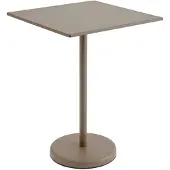 Muuto Linear Steel Café Tafel Taupe | 70cm x 70cm - H: 95cm