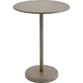 Muuto Linear Steel Café Tafel Taupe | Ø 70cm - H 95cm
