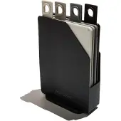 Muitomas Snijplankenset - 4 snijplanken - Antislip hoeken - Hygiënisch & vaatwasmachine bestendig - Zwart