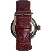 Heritor Automatic Heritor Automatische Ganzi Semi-Skelet Herenhorloge met Leren Band