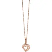Orphelia Dames 925 Sterling Zilveren Ketting met Hanger - Roze ZH-4858/1