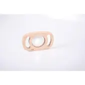 Tiamo Easy Hold Convexe & Concave Spiegel – Sensorische Ontdekkingsspiegel met Handgrepen – Educatief Speelgoed voor Kinderen, School & Therapie – FSC Houten Frame