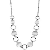 Orphelia Dames 925 Sterling Zilveren Set: Ketting + Armband - Zilver SET-025