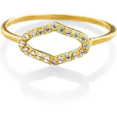 Orphelia 'Normandië' Dames 925 Sterling Zilveren Ring - Goud ZR-7574/G