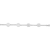 Orphelia Dames 925 Sterling Zilver Set: Ketting + Armband - Zilver SET-045