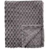 Byrklund Bedsprei Fluffy Dots - Antraciet 130 x 160 cm