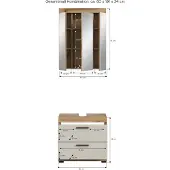 Furnilux Scout badkamercombinatie kasjmier mat mdf tz evoke oak nb