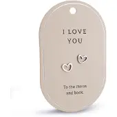 Miko Oorbellen - Zilver - I love you-