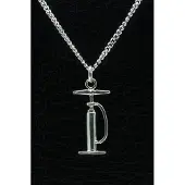 MOOYE ® - Collectie Zilveren Fietspomp ketting hanger