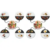 Bourgini Chef's Dinner Party Gourmetstel – 8 Personen – Bakplaat – PFAS-vrij - Vaatwasserbestendig