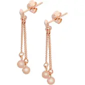 Orphelia 'Tove' Dames 925 Sterling Zilveren Oorbellen - Roze ZO-7013/1