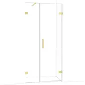 Maxaro Diamond Douchedeur | 95 cm Lichtgoud Helder glas Draaideur