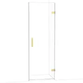 Maxaro Diamond Douchedeur | 70 cm Lichtgoud Helder glas Draaideur