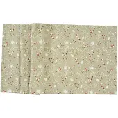 Jil Sander tafelloper Ginger Man 50x140 Fb. 19 - Beige/Red