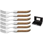 Blackwell Steakvorken Laguiole - Olijfhout - 6 Stuks