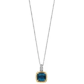 Ti sento Dames Hanger - 925 zilver - Blauw - 6853DB