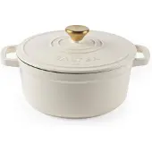 Salter Chester Gietijzeren Braadpan | Crème | 24CM | Zelfbesprenkelend