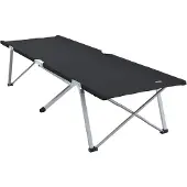 vidaXL Opvouwbaar Campingbed Zwart 194 x 62,5 x 42,5 cm