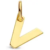 The Jewelry Collection Geelgouden Hanger letter V 4023473