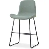 Nolon Nino-Fé barkruk saliegroen - zwart onderstel - 65 cm