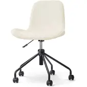 Nolon Nout-Fé bureaustoel rib beige - zwart onderstel