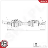 ESEN SKV Aandrijfas 40SKV004