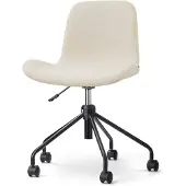 Nolon Nout-Fé bureaustoel cottonbeige - zwart onderstel