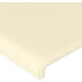 vidaXL Hoofdbord crème 144x5x118/128 cm kunstleer