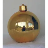 Oosterik Home 3 stuks 1 Onbreekbare kerstbal diameter 20 cm goud glanzend