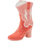 Housevitamin Bloemenvaas- Laars Vaas- Keramiek-Roze/Oranje- 16,5x10.5x26,5cm