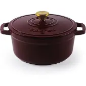 Salter Chester Gietijzeren Braadpan – Rood | 24CM | Zelfbesparend