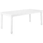 Beliani CARY - Eettafel - Wit - 90 x 180 cm - MDF