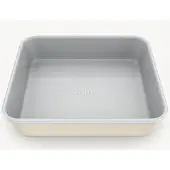 ZOHA Vierkante Keramische Bakvorm 24 cm – PFAS-vrij – Natuurlijk Antiaanbak – Beige