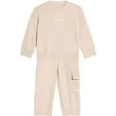 Adidas Trainingspak 'Essentials' beige / wit
