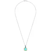 Ti sento Dames Hanger - 925 zilver - Turquoise - 6829TQ