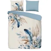 Pure Dekbedovertrek Micropercal Alva - blue 140x200/220cm