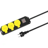 ISY Ips-3620-bo Schuko Stekkerdoos Voor Buitengebruik Stekkerdoos