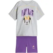 Adidas Sportpak 'x Disney Minnie Maus' grijs gemêleerd / lila / lichtoranje / zwart