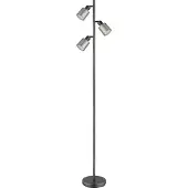 Globo Design Vloerlamp Villegas 3 Lichts Gunmetal