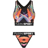 Plein sport Bikini 'Flowers' gemengde kleuren / zwart