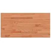 vidaXL Wastafelblad 100x50x1,5 cm massief beukenhout