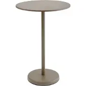 Muuto Linear Steel Café Tafel Taupe | Ø 70cm - H 105cm