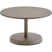 Muuto Linear Steel salontafel Taupe, Ø70x40 cm