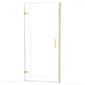 Maxaro Diamond Douchedeur | 90 cm Lichtgoud Helder glas Draaideur