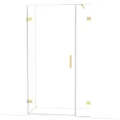 Maxaro Diamond Douchedeur | 115 cm Lichtgoud Helder glas Draaideur