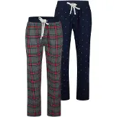 Happy Shorts Pyjamabroek 'Christmas' navy / grijs / rood
